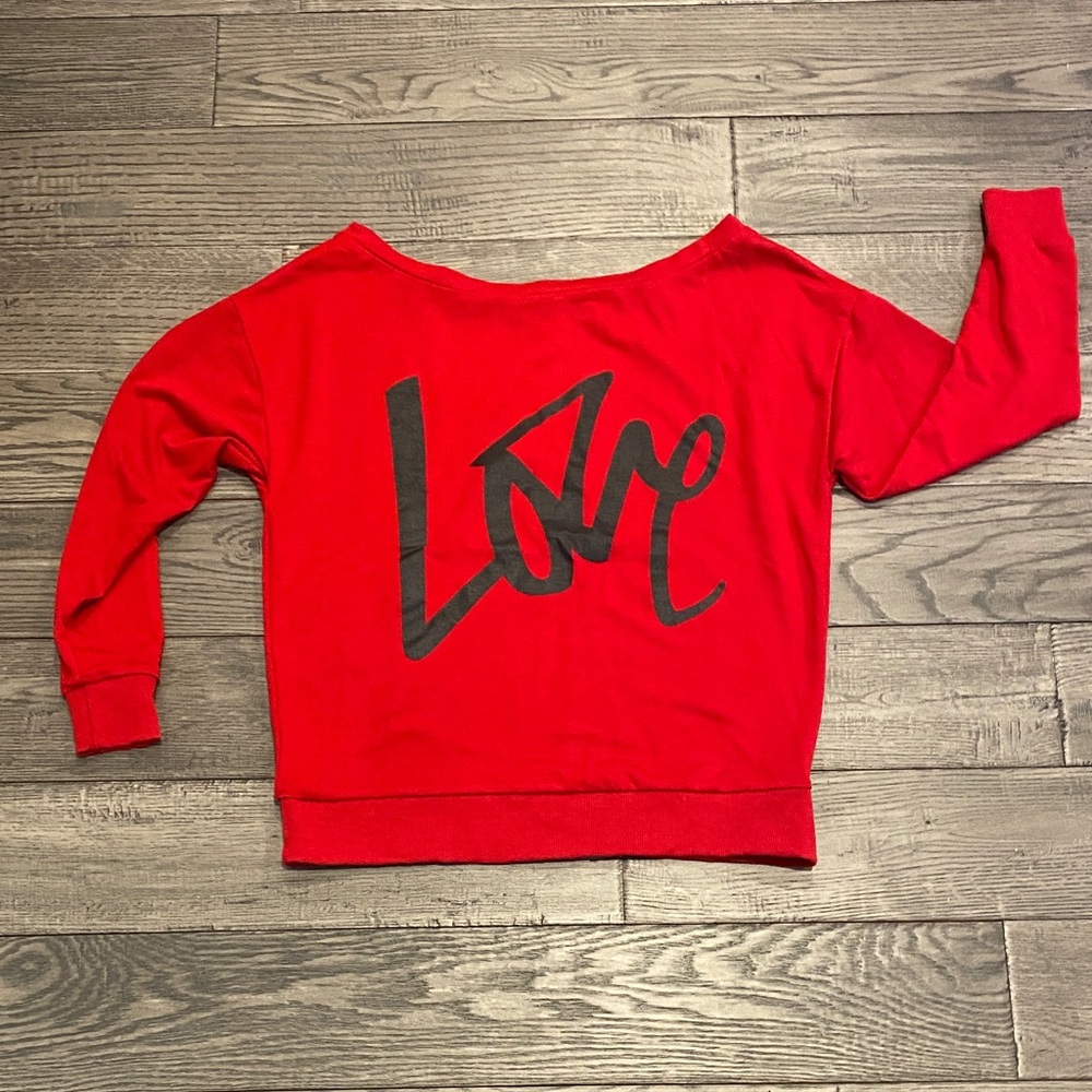 Red Love Graphic Sweatshirt